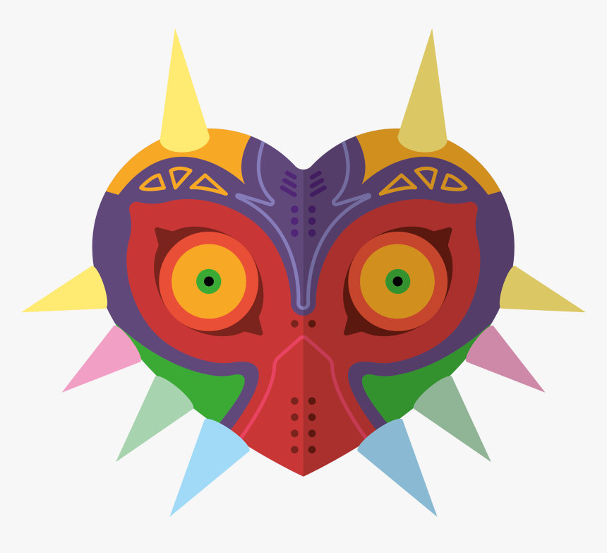 Illustration Of Majora S Mask From The Legend Of Zelda - Illustration, HD Png Download