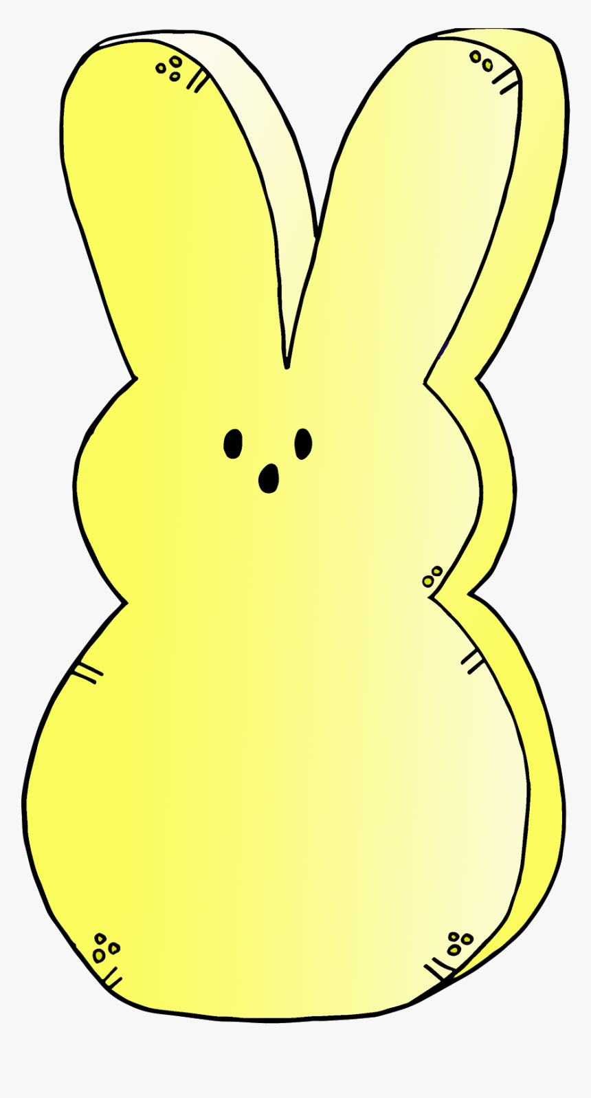 Clipart Bunny Peep - Cartoon, HD Png Download