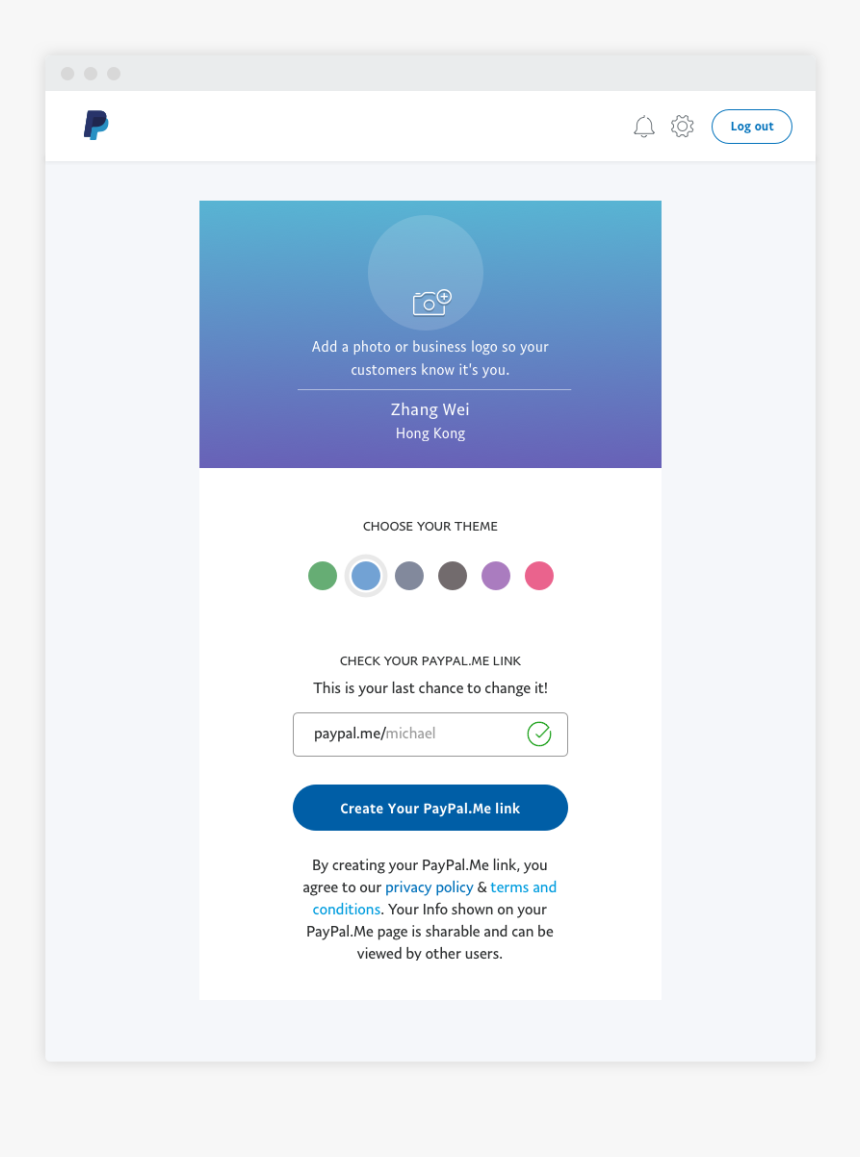 Does A Paypal Me Link Look Like, HD Png Download