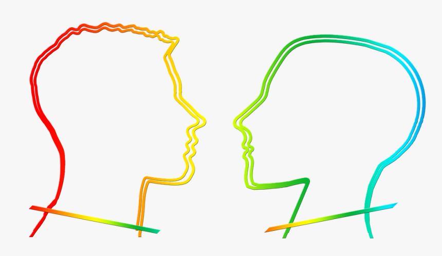 Homosexuals Christians Are Called To Identify With - 2 Faces Facing Each Other, HD Png Download