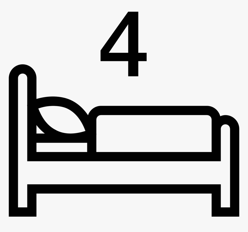 Blanket Vector Bed Drawing - Icons Four Beds, HD Png Download