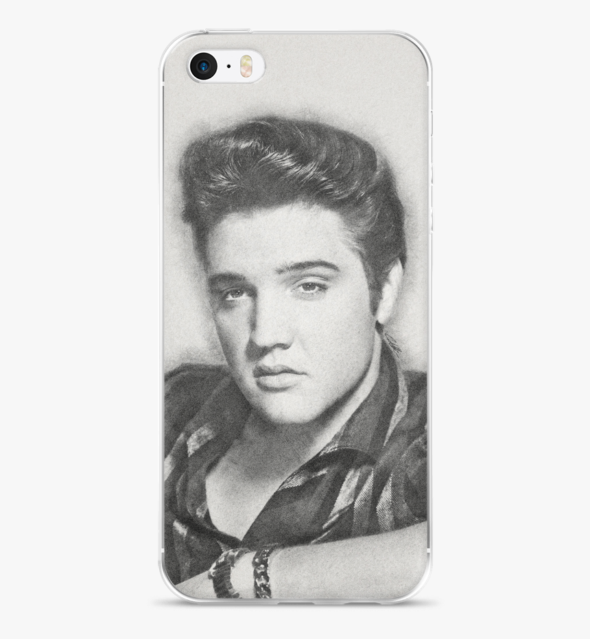 Elvis Mockup Back Iphone 55sse Original - Elvis Presley Portrait Colour, HD Png Download