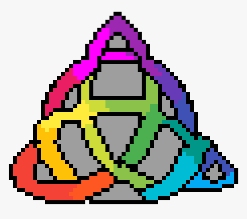 Transparent Nyan Cat Rainbow Png - Hache Pixelart, Png Download