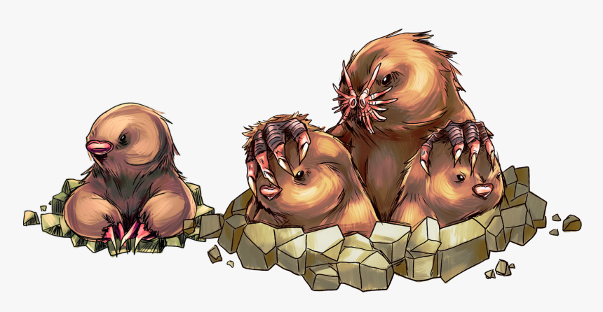 Pkmnathon Dig Dug - Cartoon, HD Png Download