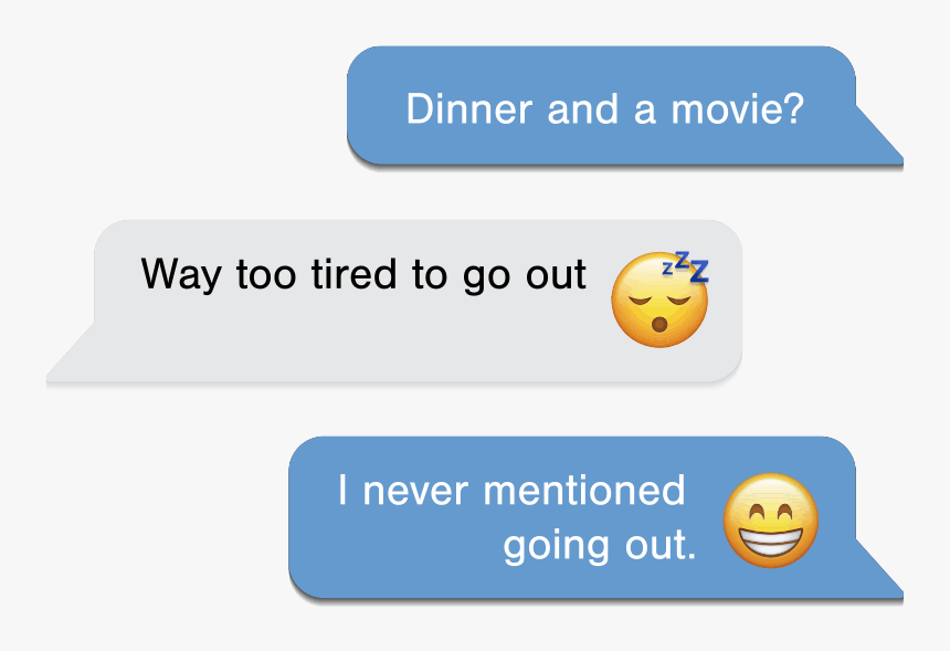 Dinner And A Movie Waytoo Tired To Go Out - Smiley, HD Png Download