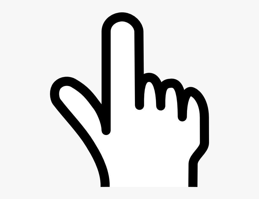 Clipart Pointer Picture Royalty Free Stock Finger Cursor - Pointer Clipart, HD Png Download