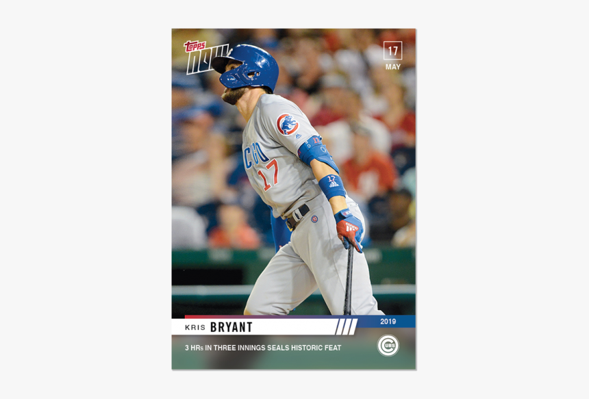 Mlb Topps Now® Card - Kris Bryant Walk Off Marlins 2019, HD Png Download