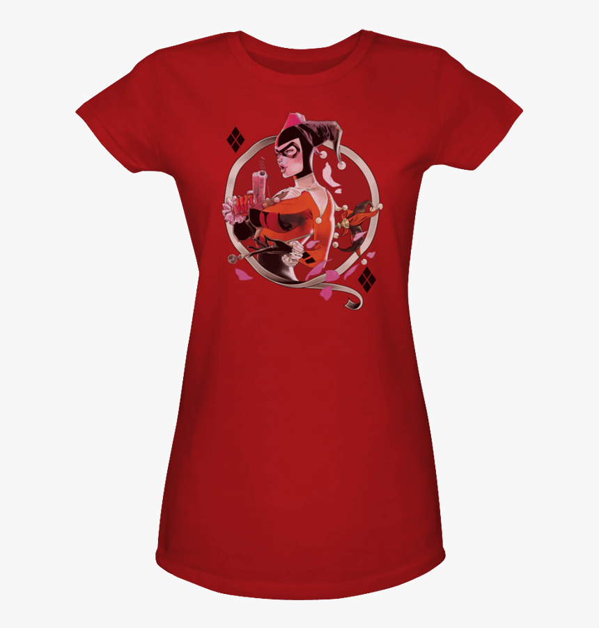 Womens Gotham City Siren Harley Quinn T-shirt - Mentalist T Shirt, HD Png Download