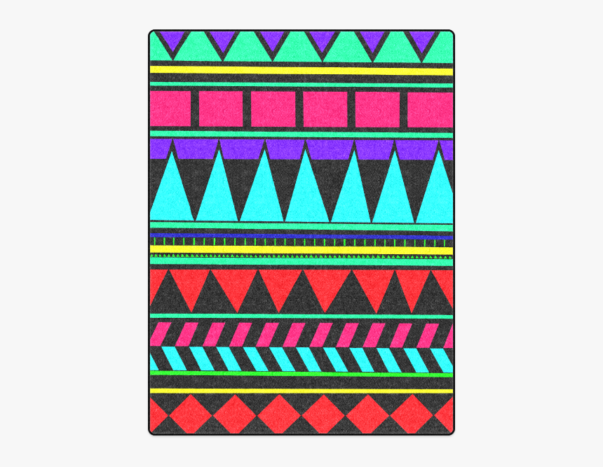 Colorful Tribal Pattern Blanket 50 X60 - Triangle, HD Png Download