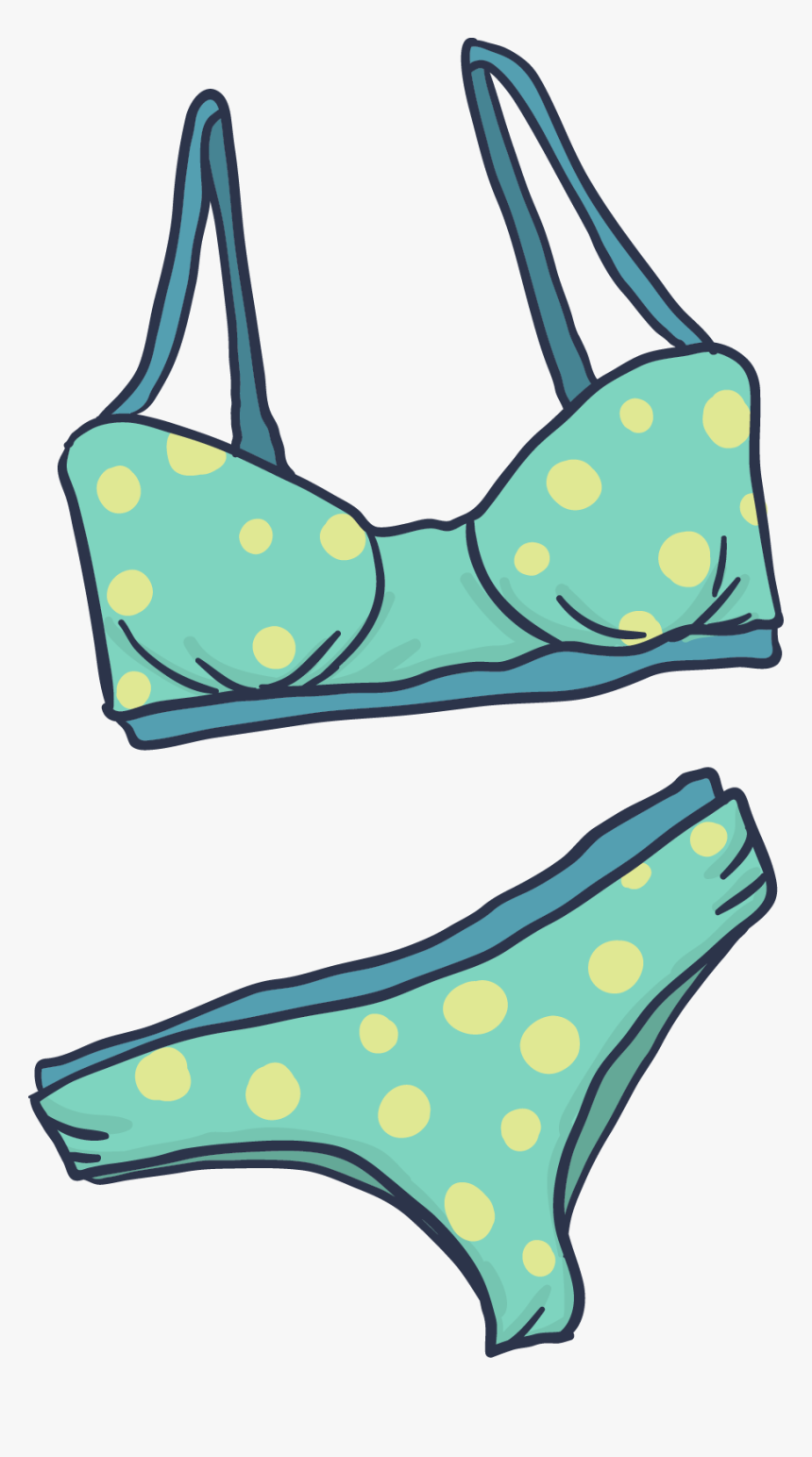 Swimsuit Bikini Clip Art - Bikini Vector Png, Transparent Png
