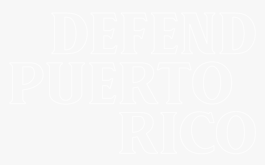 Defend Puerto Rico - Johns Hopkins Logo White, HD Png Download