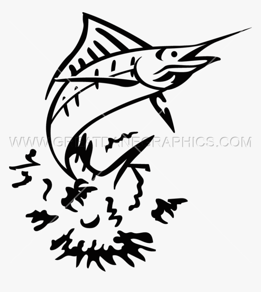 Marlin Fish Clipart Clip Art Library Stock Marlin Fishing - Marlin Fishing, HD Png Download