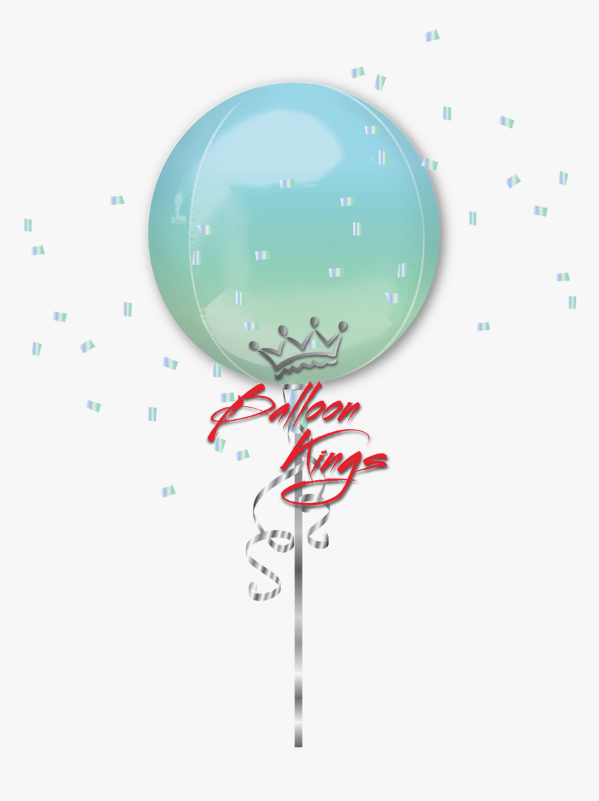 Orbz Ombre Blue & Green - Transparent Curious George Birthday Png, Png Download