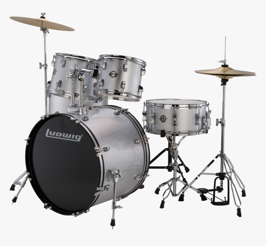 Ludwig Accent Fuse Drum Kit With Hardware Cymbals And, HD Png Download