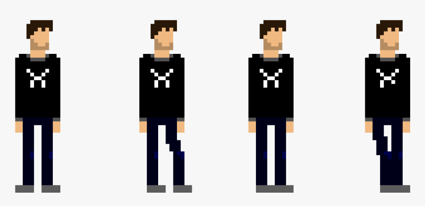 Pixel Art Characters Walking, HD Png Download