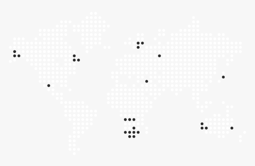 Map Of Clients Fixate - Black-and-white, HD Png Download