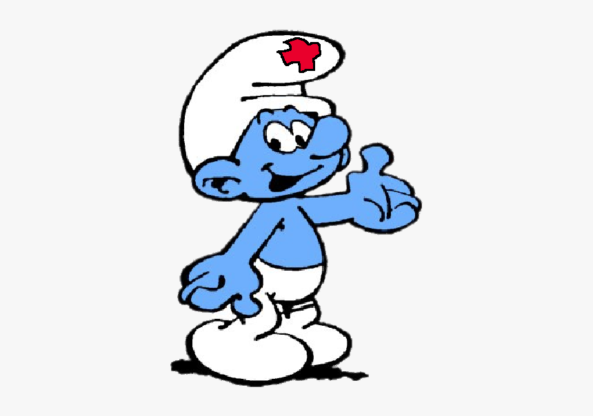 Nurse Smurf, HD Png Download