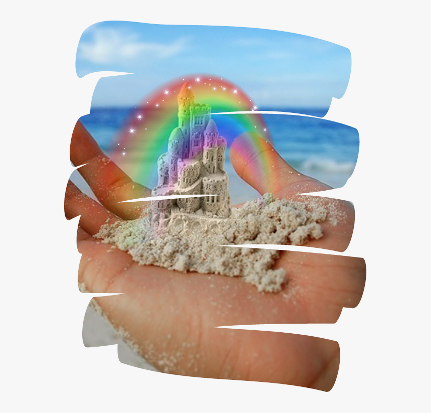 #sand #castle #sandcastle #summer - Summer Beach Sand Castle, HD Png Download