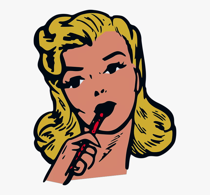 #retro #hq #girl #instagram #tumblr #collage #sexy - Transparent Background Clipart Thinking Woman Png, Png Download