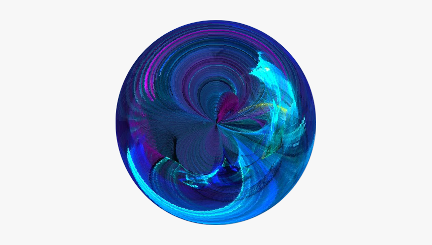 #ball #circle #orb #swirl #crystal #blue - Circle, HD Png Download