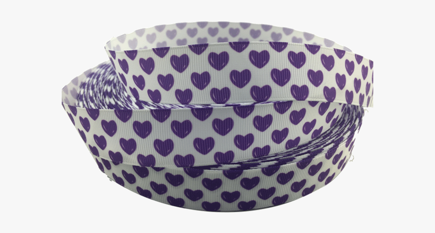 Ribbons [tag] Purple Hearts Grosgrain Ribbon 1″ Valentine’s - Gucci Monogram Half Moon Hobo, HD Png Download
