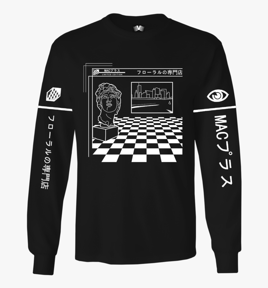 Long Sleeve Graphic Tee - Vapor 95 Hoodie, HD Png Download