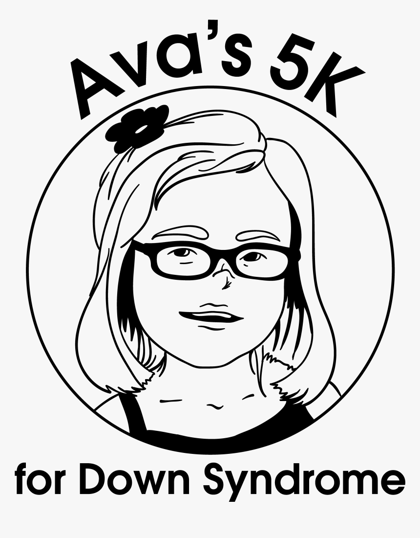 3rd Annual Ava S 5k For Down Syndrome - Cartoon, HD Png Download