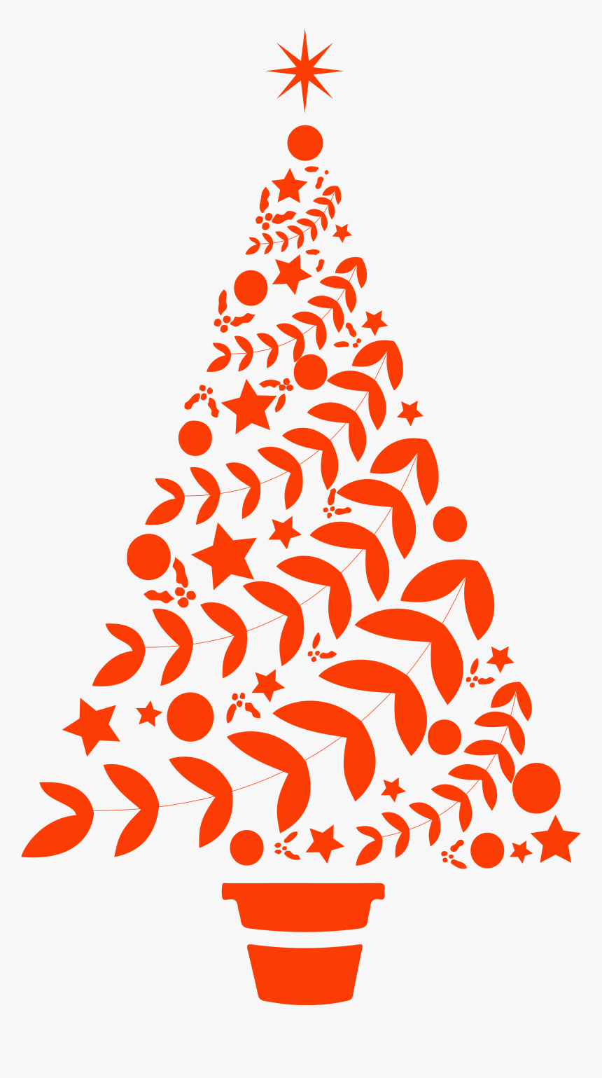 Beautiful Christmas Tree Vinyl Decal Sticker Clipart, HD Png Download