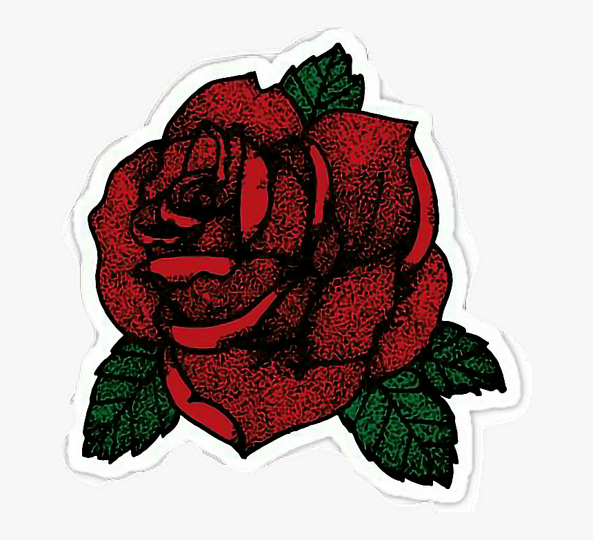 Sticker Rose Wall Decal Tattoo Flower - Rose Sticker Png, Transparent Png