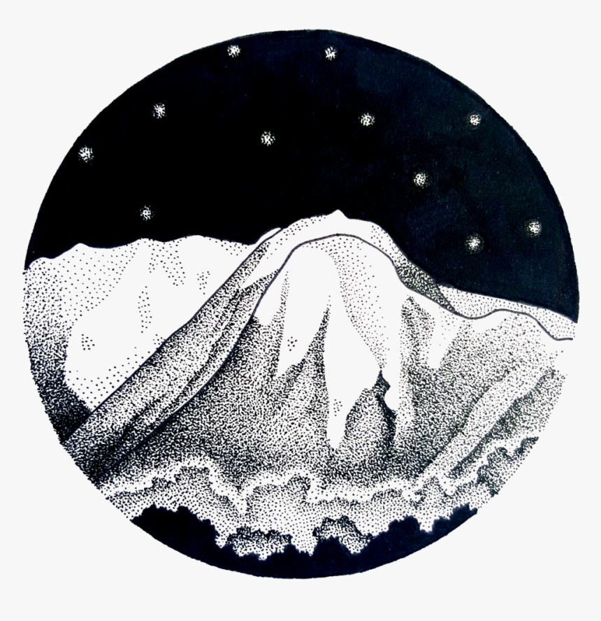 Black And White Landscape Graphic Designer - Mount Buller Illustration, HD Png Download