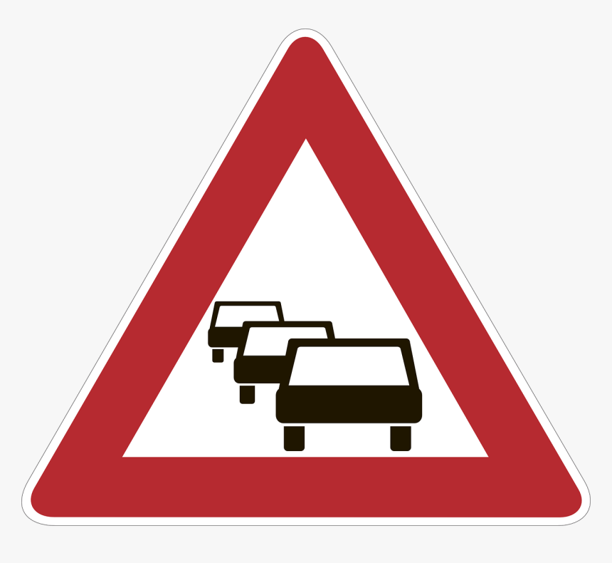 Verkehrsschild Stau, HD Png Download