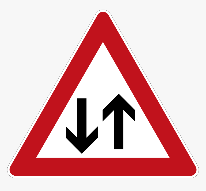 Two Way Traffic - Cattle Road Sign, HD Png Download