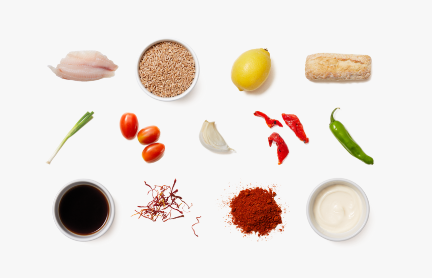 Spanish-spiced Tilapia & Farro With Aioli & Pan Con - Seed, HD Png Download