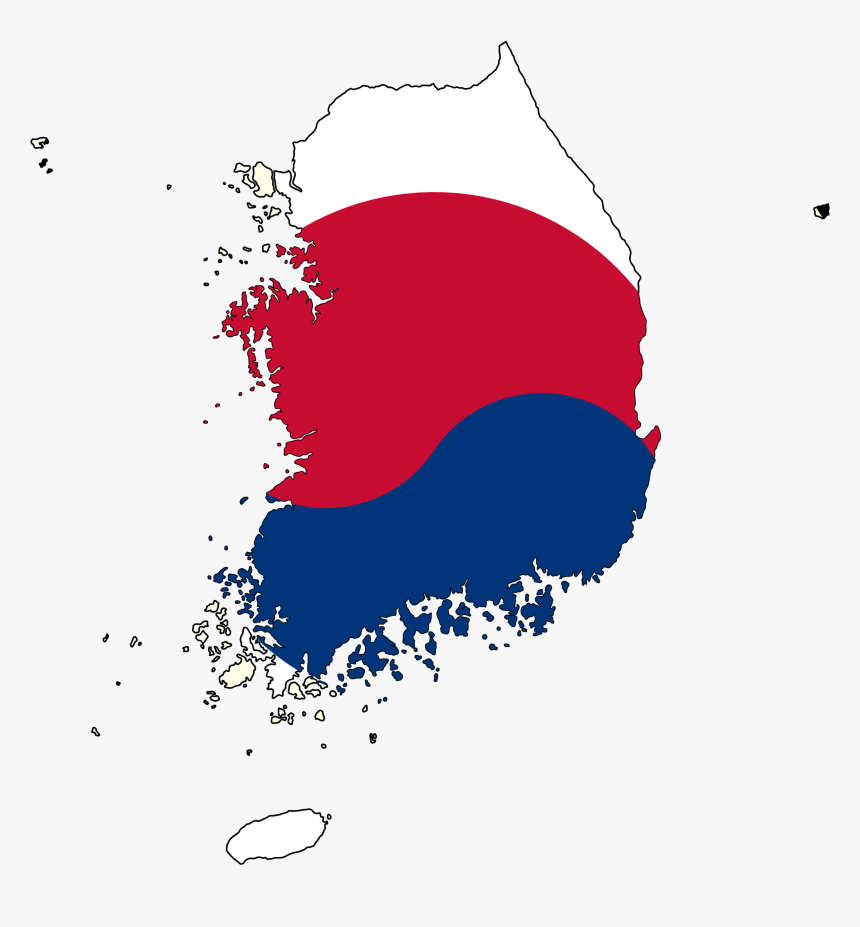 South Korea Map Png , Png Download - South Korea Map Png, Transparent Png