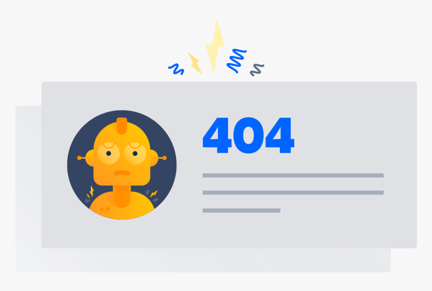 404 Page Picture With Robot - 404, HD Png Download