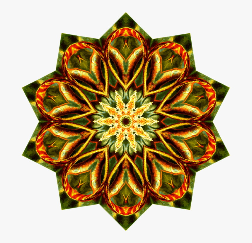 Christmas Ornament,flower,symmetry - Motif, HD Png Download