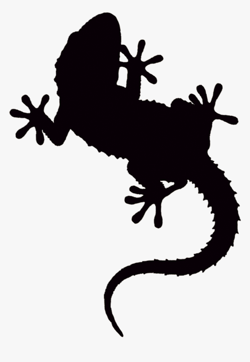 Lizard T-shirt Reptile Silhouette Gecko - Gecko Silhouette Png, Transparent Png