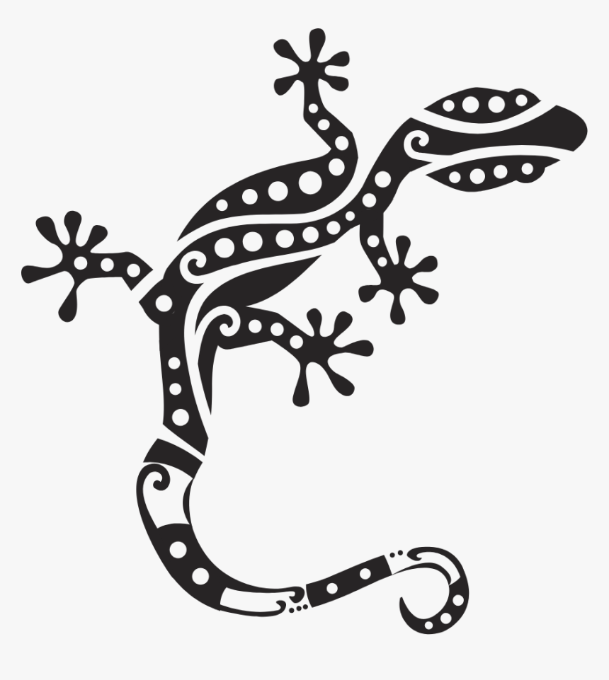 Dark Gecko - Gecko Pattern, HD Png Download