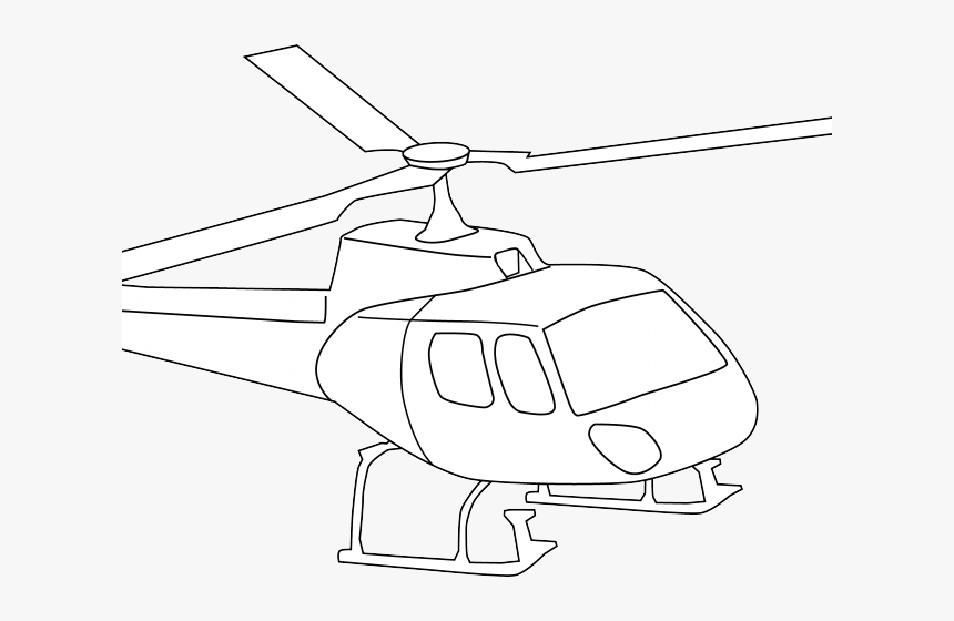 Helicopter Clipart Chopper - Helicopter Rotor, HD Png Download