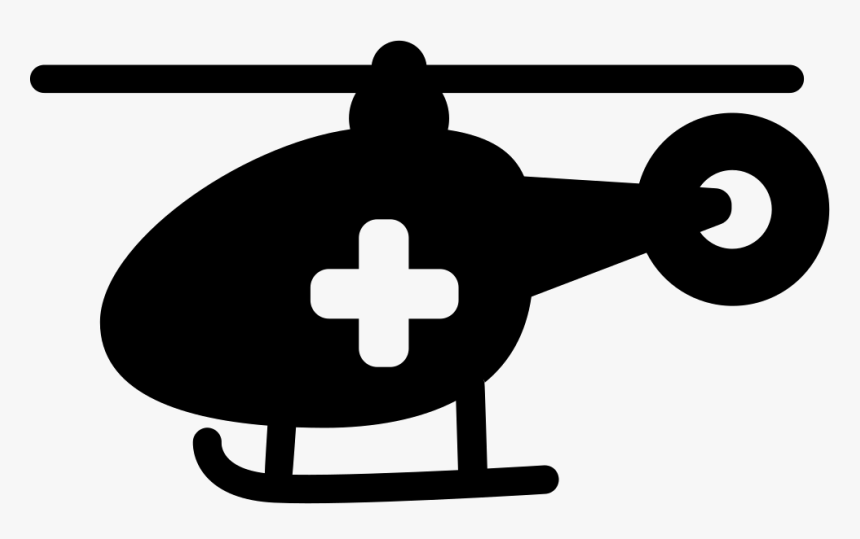 Medical Chopper Transport - Emergency Helicopter Icon, HD Png Download