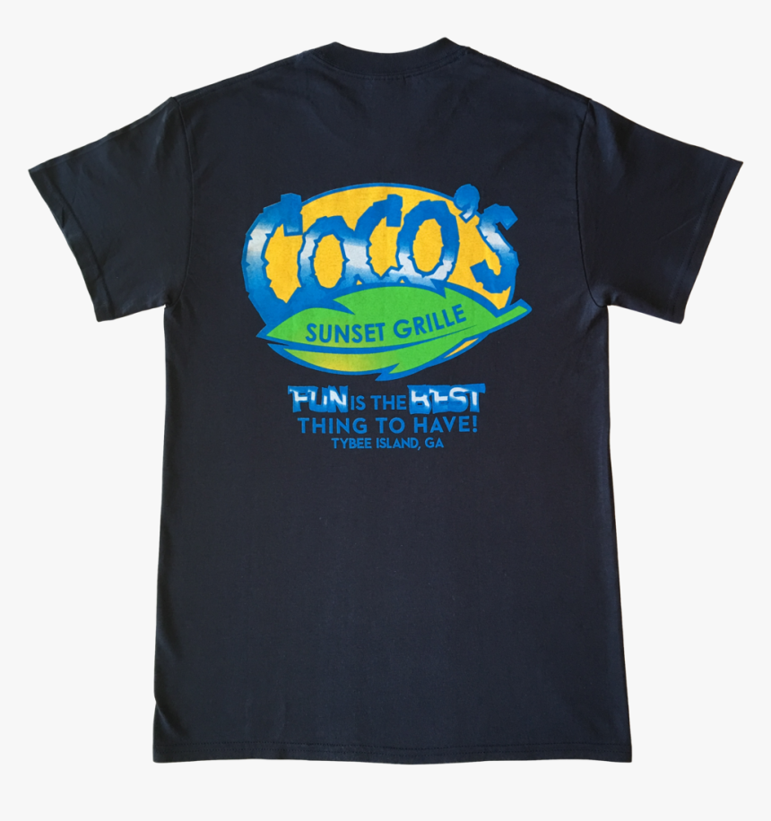 Logo Tshirt Ss Navy Back - Active Shirt, HD Png Download