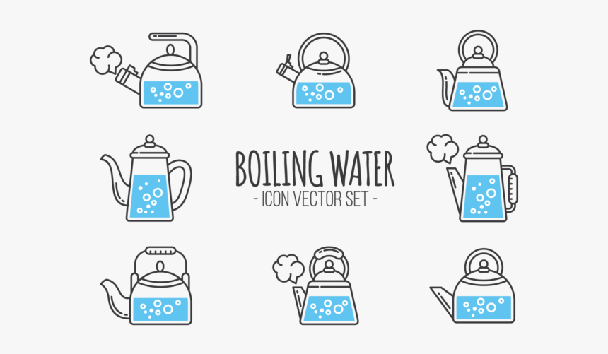 Boiling Water Icons Vector, HD Png Download