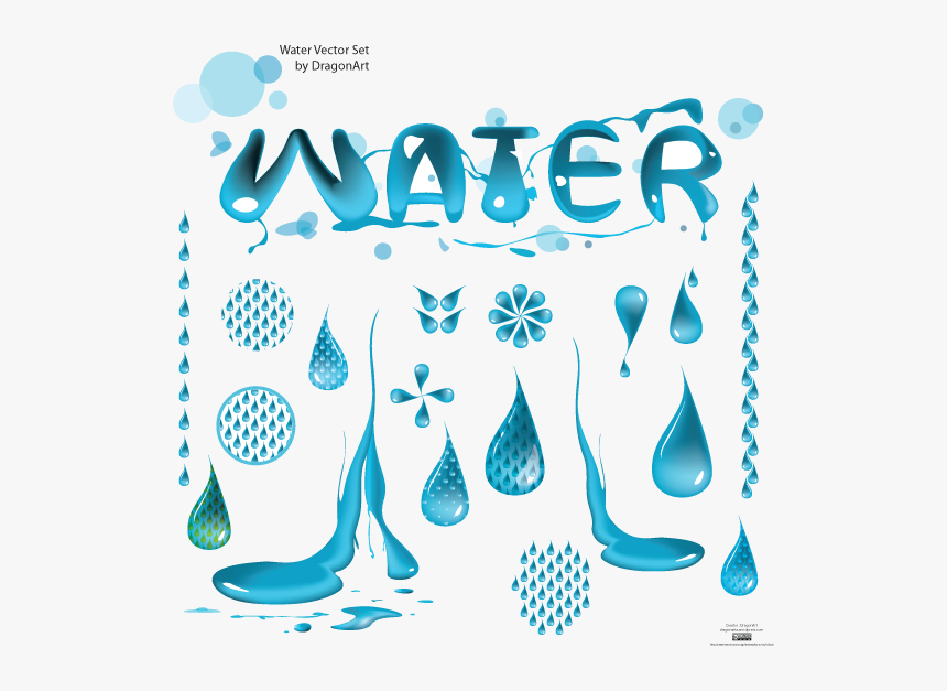 A Variety Of Water Vector Material - Water Vector, HD Png Download