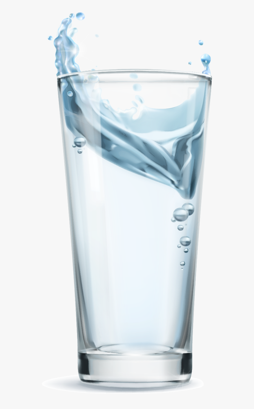 A Glass Of Water Vector Material Png Download - Glass Of Water Vector Png, Transparent Png