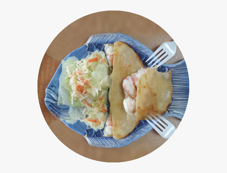 With Shrimp - $0 - 50 - Taco Marinero - Skate, Shrimp, - Tortilla De Maíz Rellena De Camarón, HD Png Download
