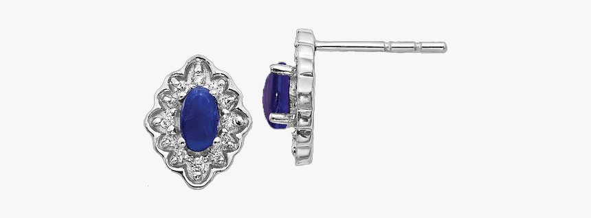 Sapphire Diamond Earings - Diamond, HD Png Download