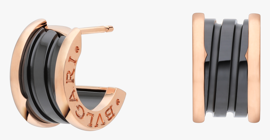 Bvlgari Earrings Black And Gold, HD Png Download