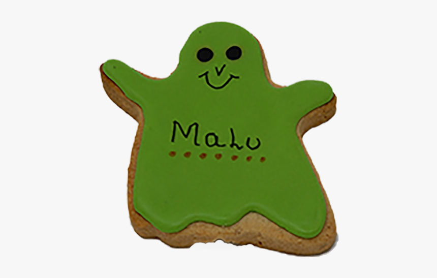 Green Ghosts Decorated Halloween Cookie - Royal Icing, HD Png Download