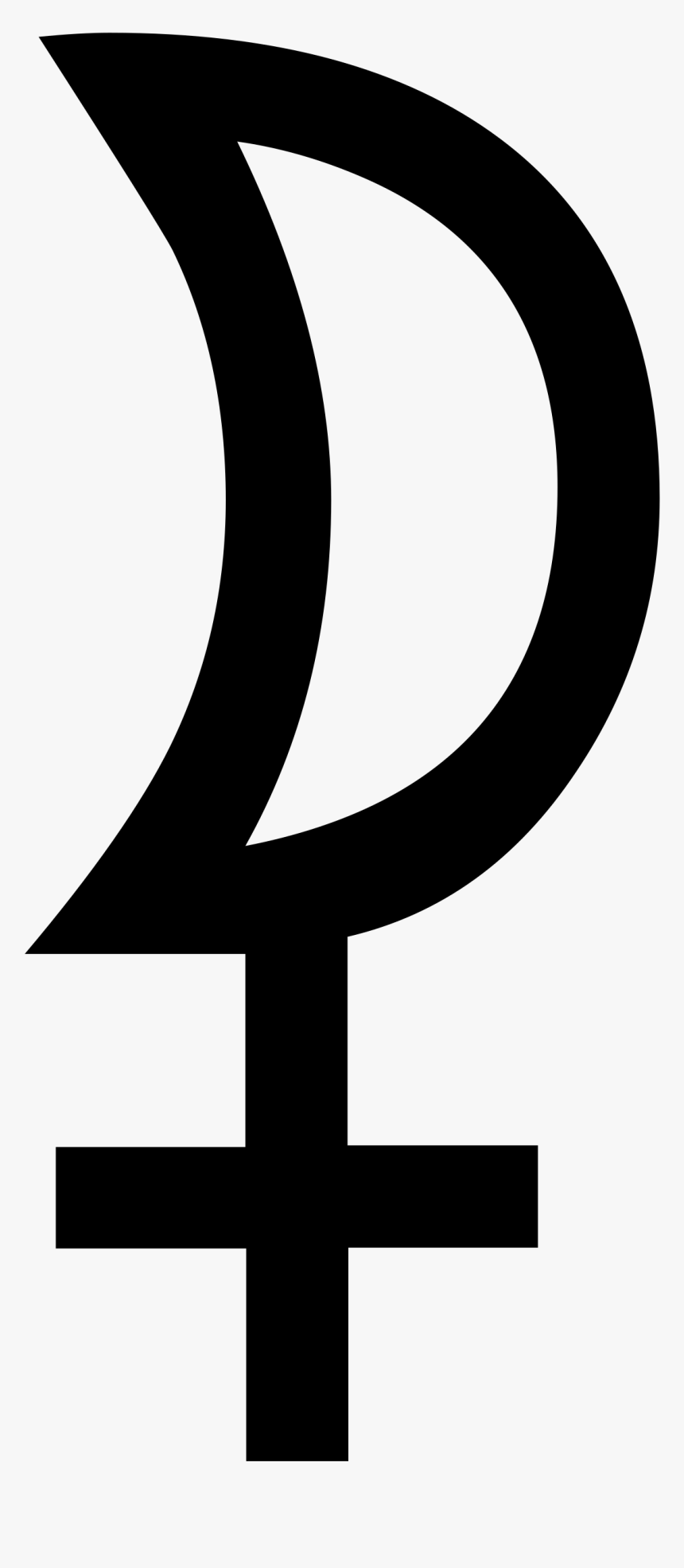 White Moon Symbol Astrology, HD Png Download