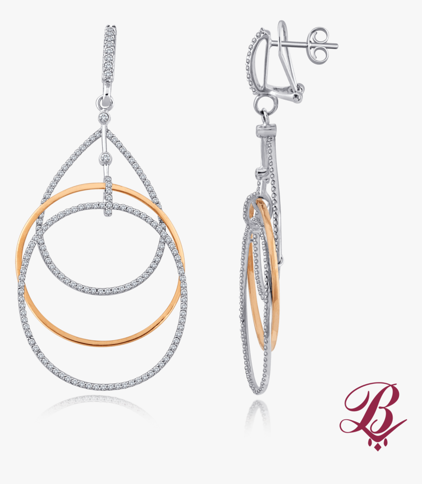 Interlocked Hoop Earrings, HD Png Download